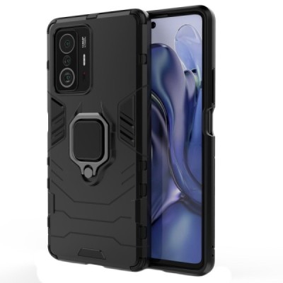 „Kickstand“ Xiaomi 11T (11T Pro) усиленная защита – черный, чехол – вставка | Vacins.lv