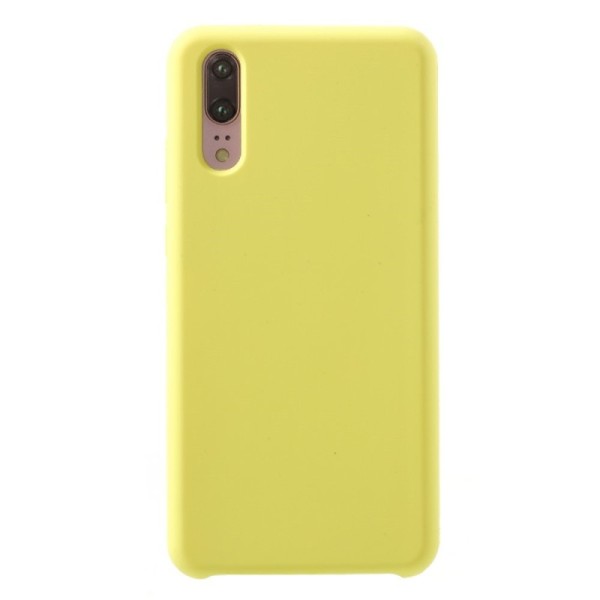 „Shell“ cieta silikona (TPU) apvalks - dzeltens (P20)