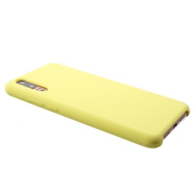Huawei P20 Shell cieta silikona (TPU) apvalks - dzeltens | vacins.lv