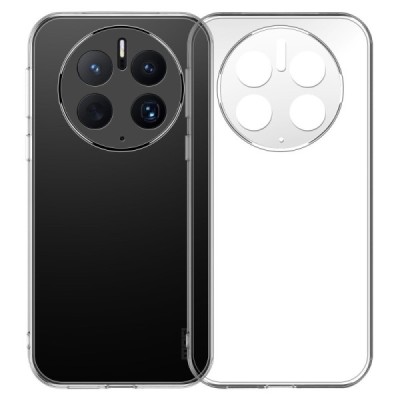 Твердый силиконовый чехол (TPU) для Huawei Mate 50 Pro - прозрачный | Vacins.lv