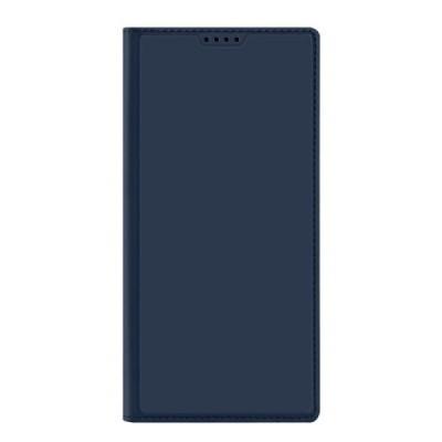 Samsung Galaxy S23 Ultra (SM-S918) „Dux Ducis“ Skin sērijas tumši zils ādas atvērams maciņš | Vacins.lv
