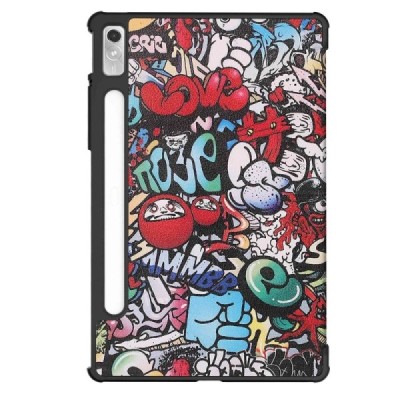 Lenovo Tab P11 Pro 11.2" Gen 2  „Street Art“ кожаный чехол-книжка - цветной | Vacins.lv