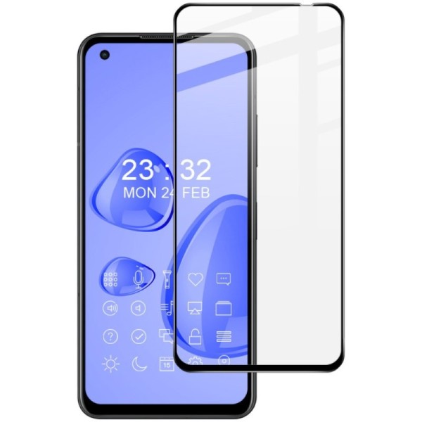 „Imak“ Tempered Glass pilnīgi aizsedzams ekrāna aizsargstikls 0.2 mm - melns (Zenfone 9)