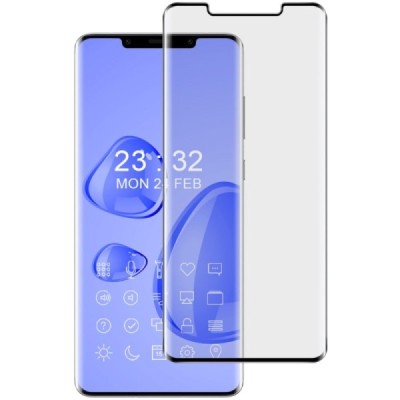 Huawei Mate 50 Pro „Imak“ Tempered Glass усиленная защита, черное защитное стекло с полным покрытием 0,2 мм | Vacins.lv