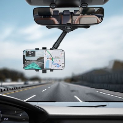Telescopic Mirror черный автомобильный держатель для телефона | Vacins.lv