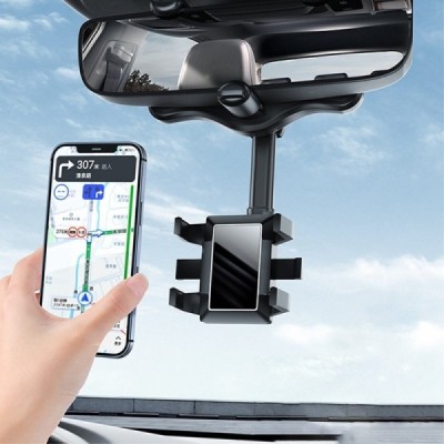 Telescopic Mirror черный автомобильный держатель для телефона | Vacins.lv