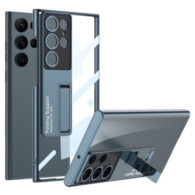 Samsung Galaxy S23 Ultra (SM-S918) GKK Kickstand dzidrs plastika apvalks - zils | vacins.lv