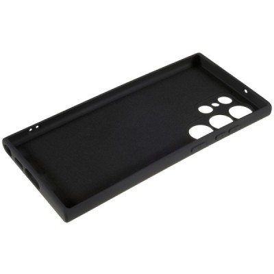 Samsung Galaxy S23 Ultra (SM-S918) cieta silikona (TPU) melns apvalks | vacins.lv