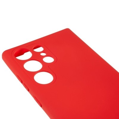 Samsung Galaxy S23 Ultra (SM-S918) TPU твердый силиконовый чехол - красный | Vacins.lv