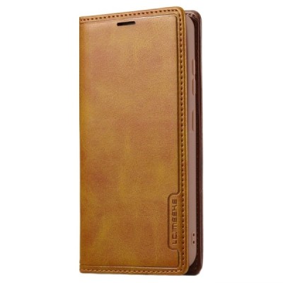 „Lc.Imeeke“ Samsung Galaxy S23+ (SM-S916) коричневый кожаный чехол-книжка | Vacins.lv