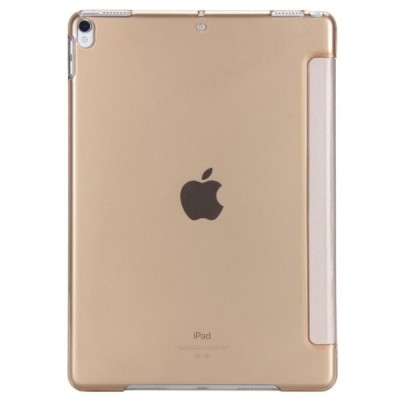 Apple iPad Pro 10.5" (iPad Air 2019) slim case золотой кожаный чехол-книжка (складной) | Vacins.lv