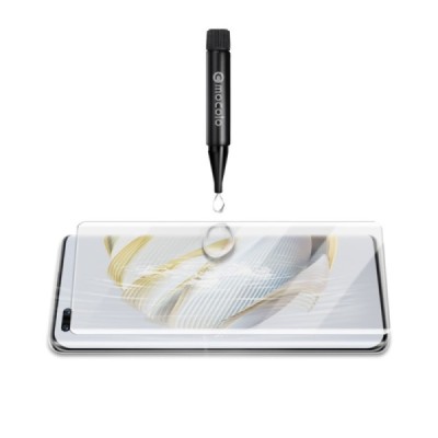 Huawei Nova 10 Pro „Mocolo“ UV Light Irradiation усиленная защита прозрачное защитное стекло с полным покрытием | Vacins.lv