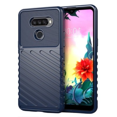 Твердый силиконовый чехол (TPU) для LG K50S (LM-X540) - тёмно-синий | Vacins.lv