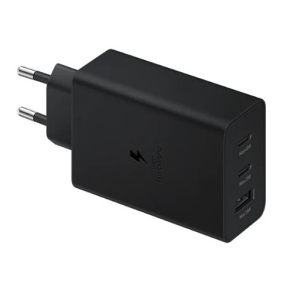 Origināls „Samsung“ PD Power Trio 65W EP-T6530 tīkla lādētājs - melns | Vacins.lv