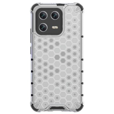 Honeycomb усиленная защита Xiaomi 13 прозрачный твердый силикон (TPU) и пластиковый корпус | Vacins.lv