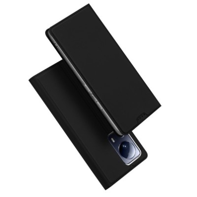 Xiaomi 13 Lite „Dux Ducis“ Skin sērijas melns ādas atvērams maciņš | Vacins.lv
