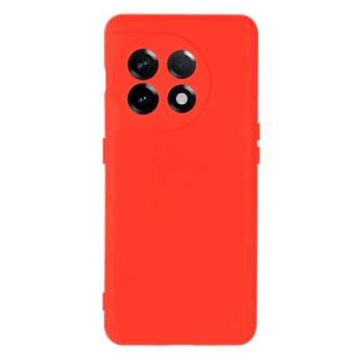 OnePlus 11 Shell cieta silikona (TPU) apvalks - sarkans | vacins.lv