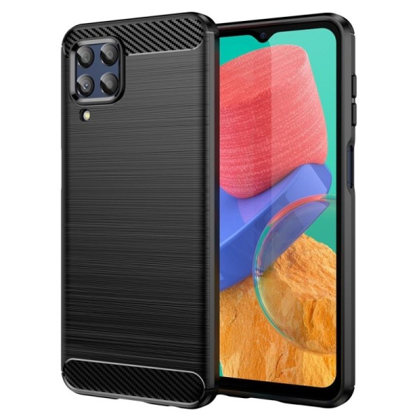 „Carbon“ cieta silikona (TPU) vāciņš - melns (Galaxy M33)