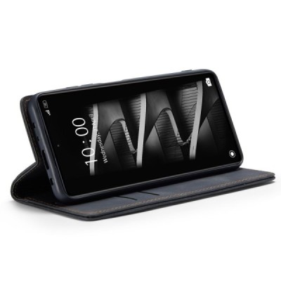 Xiaomi Redmi Note 12 Pro (Poco X5 Pro) CaseMe Retro открываемый чёрный кожаный чехол - книжка | Vacins.lv