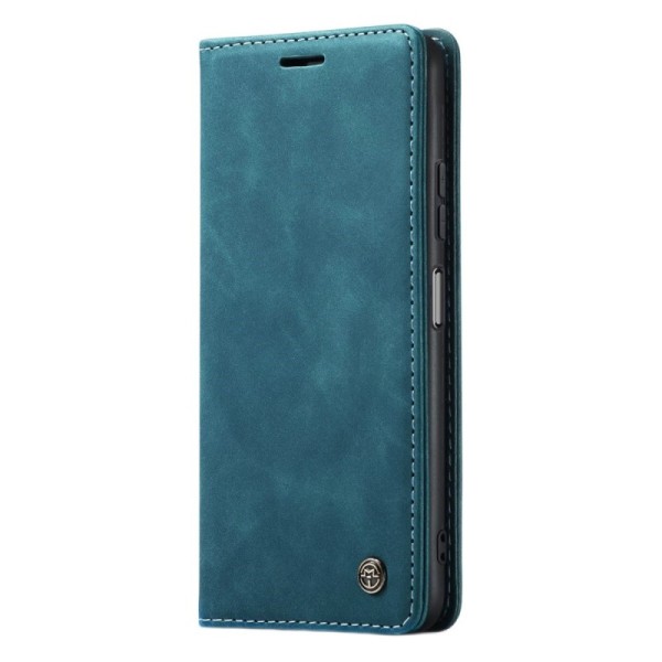 „CaseMe“ Retro solīds atvēramais ādas maciņš - zaļš (Redmi Note 12 Pro / Poco X5 Pro)