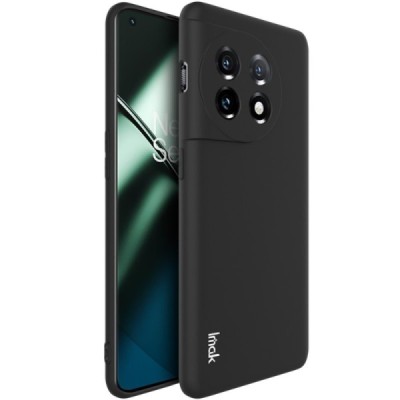 OnePlus 11 „Imak“ cieta silikona (TPU) melns apvalks | vacins.lv