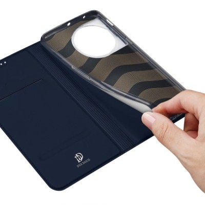 „Dux Ducis“ Skin серии OnePlus 11 тёмно-синий кожаный чехол-книжка | Vacins.lv