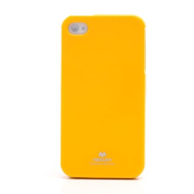 Apple iPhone 4S Mercury dzeltens cieta silikona (TPU) futrālis / Vacins.lv