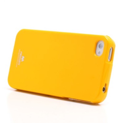 Apple iPhone 4S Mercury dzeltens cieta silikona (TPU) futrālis / Vacins.lv