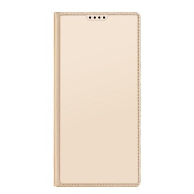 Samsung Galaxy S23 Ultra (SM-S918) „Dux Ducis“ Skin sērijas zelta ādas atvērams maciņš | Vacins.lv