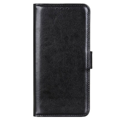 Samsung Galaxy S23 Ultra (SM-S918) atvēramais ādas melns maciņš (maks) | Vacins.lv