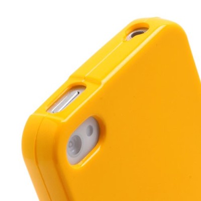 Apple iPhone 4S Mercury dzeltens cieta silikona (TPU) futrālis / Vacins.lv