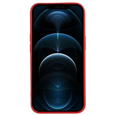 Твердый силиконовый чехол (TPU) для Apple iPhone 12 Pro Max - красный | Vacins.lv