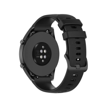 Viedā pulksteņa Huawei Watch GT Runner, GT 3, GT 3 SE cietā silikona (TPU) siksniņa - melns | Vacins.lv