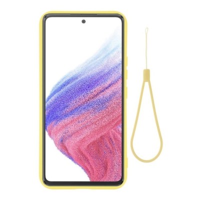 Samsung Galaxy A54 (SM-A546B) Shell (TPU) твердый силиконовый чехол - жёлтый | Vacins.lv