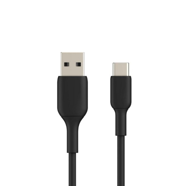 „Bullet“ USB Type-C vads - melns (3 m.)