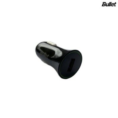 „Bullet“ autolādētājs ar USB ligzdām (2.4A) | Vacins.lv