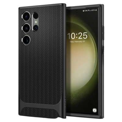 „Spigen“ Neo Hybrid pastiprinātas aizsardzības melns Samsung Galaxy S23 Ultra (SM-S918) apvalks | Vacins.lv