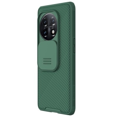 OnePlus 11 „Nillkin“ CamShield Pro зеленый чехол с защитной крышкой для камеры | Vacins.lv