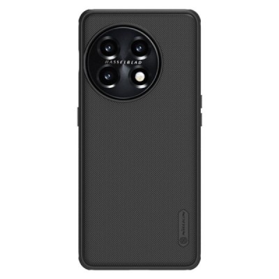 Nillkin Frosted Shield OnePlus 11 melns plastmasas futrālis | Vacins.lv