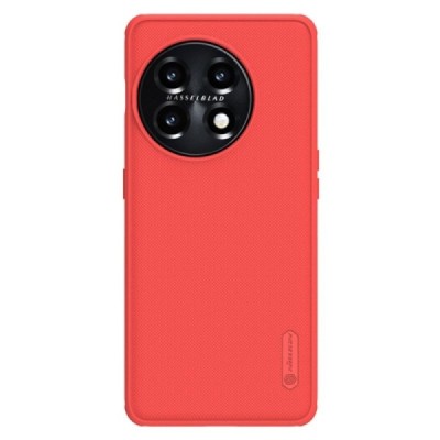Nillkin Frosted Shield OnePlus 11 sarkans plastmasas futrālis | Vacins.lv