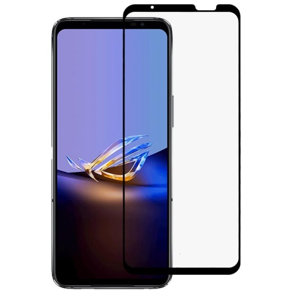 „Rurihai“ Tempered Glass полностью закрывающееся защитное стекло 0,26 мм - чёрный (Rog Phone 6D)