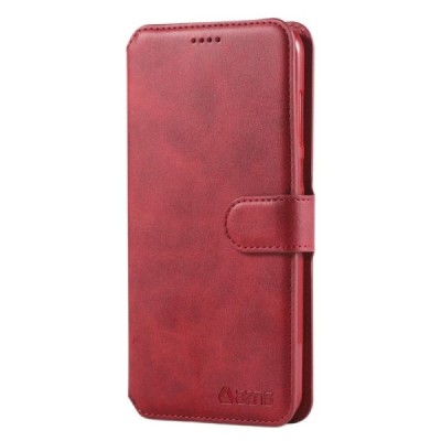 „AZNS“ Huawei Mate 10 Lite открываемый красный кожаный чехол - книжка | Vacins.lv