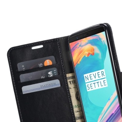 OnePlus 5T „Muxma“ atvēramais ādas pelēks maciņš (maks) | Vacins.lv