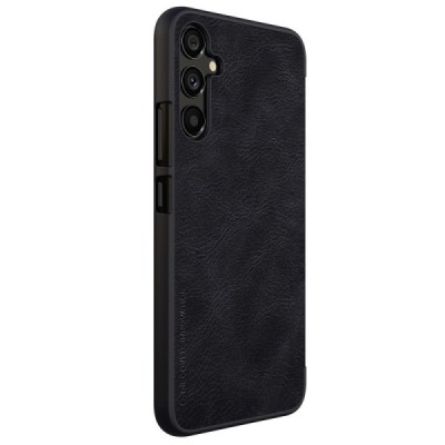 Greznais „Nillkin“ Qin sērijas ādas atvērams melns Samsung Galaxy A34 5G (SM-A346E) | Vacins.lv