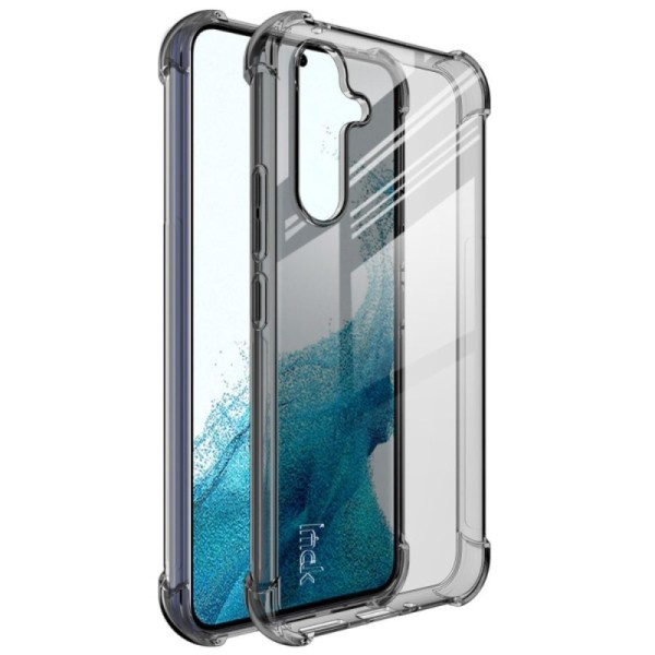 „Imak“ pastiprinātas aizsardzības cieta silikona (TPU) vāciņš - dzidrs / pelēks (Galaxy A54)
