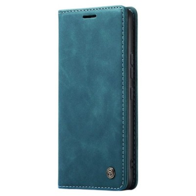 Samsung Galaxy A54 (SM-A546B) CaseMe Retro solīds atvēramais ādas zaļš maciņš - maks | Vacins.lv