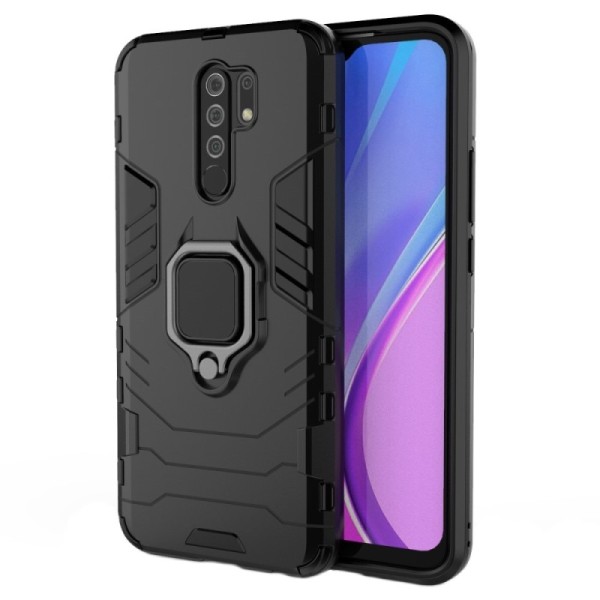 „Kickstand“ pastiprinātas aizsardzības apvalks - melns (Redmi 9)