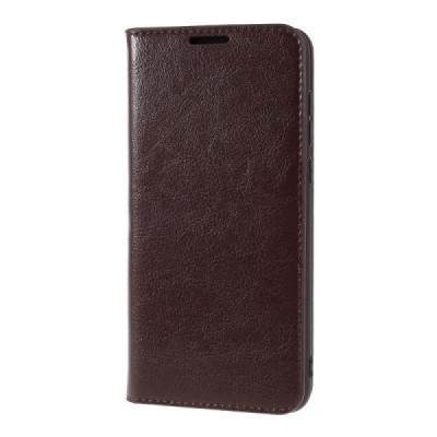 „Deluxe“ Leather Huawei Mate 10 Lite открываемый коричневый кожаный чехол - книжка | Vacins.lv