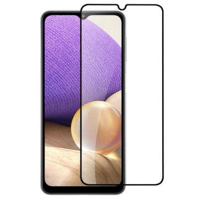 Samsung Galaxy A14 5G (SM-A146B, SM-A145F) „Guardian“ 9H Tempered Glass усиленная защита, черное защитное стекло с полным покрыт