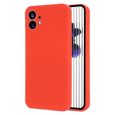 Nothing Phone 1 Shell cieta silikona (TPU) apvalks - sarkans | vacins.lv